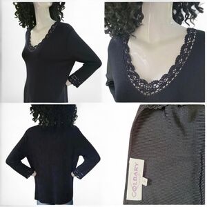 BEAUTIFUL Golbary Black Long Sleeve Sweater Size 2